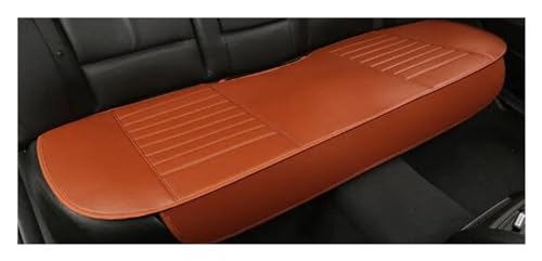 Housse de siège de voiture universelle en cuir PU orange pour protection arrière