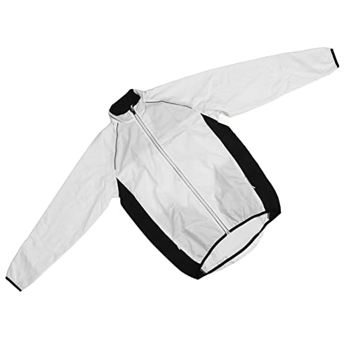 Chaqueta para ciclismo RiToEasysports blanca talla Large miniatura 3