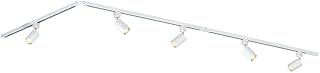 Qub Focus III 1-Phasen Led Schienensystem - 300cm - 5x GU10 Spots Schienensystem lampen - 3x 1m Lichtschienensystem - L-Form - Deckenstrahler Weiß - Erweiterbar & flexibel - LED-kompatibel