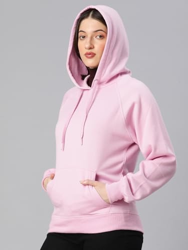 Image of ADBUCKS Women's Cotton Winter Jacket Sweatshirts Casual Drawstring Clothes Pullover Hoodie With Kangaroo Pocket Ii Womens Jacket Ii Winter Sweater Hoodie For Women & Girls