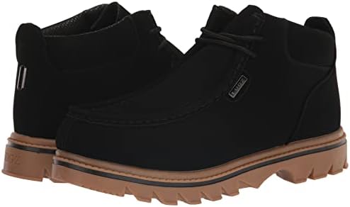 Lugz Men's Fringe Classic Moc Toe Chukka Fashion Boot, Black/Gum, 9 | Image 6