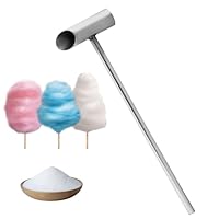 Zuckerwatte Schaufel, 31,5cm/12,4 Zoll Zuckerlöffel Eibisch Maschine für Zuckerwattemaschine, Edelstahl Zuckerlöffel mit Langem Griff, Marshmallow Maschinen Ersatzteile