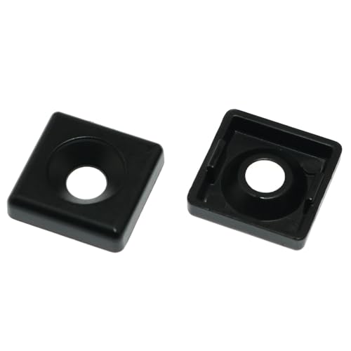 Image of 10PCS Zinc Aluminium Profile End Caps T Slot Aluminium Profile Fittings 20x20mm Metal Cover End Cap Cover Plug Aluminium Profile Fittings Black