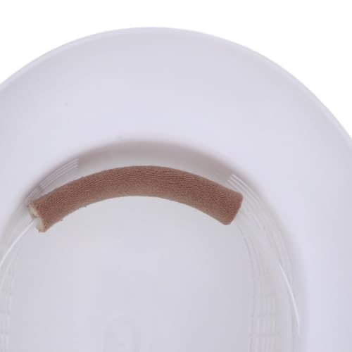 1PCS Beekeeping Hard Hat, Protective Beekeeping Cap Vented Beekeeper Helmet with Wide Brim for Men Women, White,13.58x11.42in