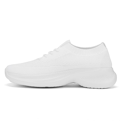 Image of Casbeam Mens Running Shoes Comfortable Lightweight Breathable Walking Shoes Lace-up Shoes Mesh Workout Casual Sports Shoes