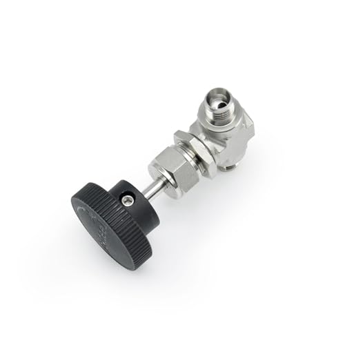 Vanne à aiguille double virole contrôle micrométrique des fluides