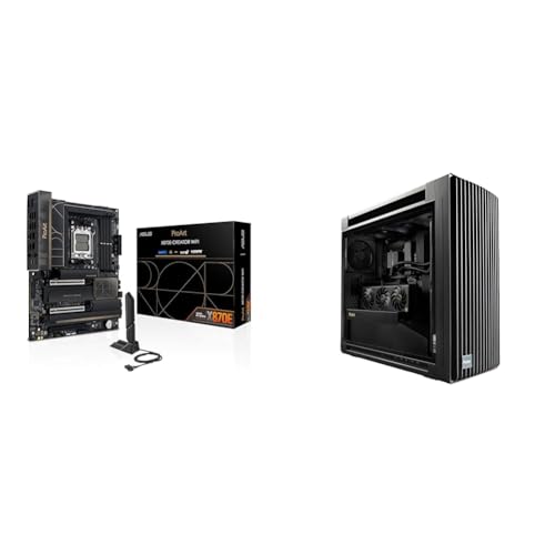 Bundle of ASUS ProArt X870E-CREATOR WiFi AMD AM5 ATX Motherboard PCIe® 5.0 x16 Slots, DDR5, WiFi 7, Four M.2 Slots + ASUS ProArt PA602 E-ATX Computer Case, Dual 200mm Built-in Fans, Power Lock Latch