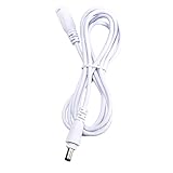 B-right 5ft 1.5M Extension Cable Special for LED Panel Light Use, Male/Female 2.1mm X 5.5mm