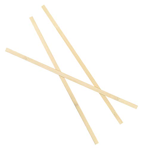 Dywishkey Natural Bamboo Sticks, Wooden Craft Sticks, 15.75 Inches Length X 3/8 Inch Width (50 Pieces) #TOP2