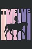 12th birthday gift horse rider fan 12 years girls meme: lined notebook: 6 x 9, 100 pages, notebook journal for lady, girls and women. perfect possum blank lined notebook journal gift ideas.