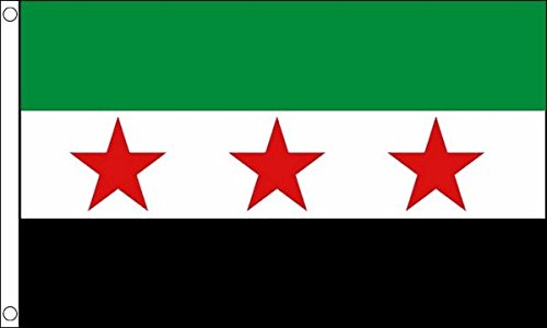 Flagtex Syria Rebel Flag 5ft x 3ft (150cm x 90cm)