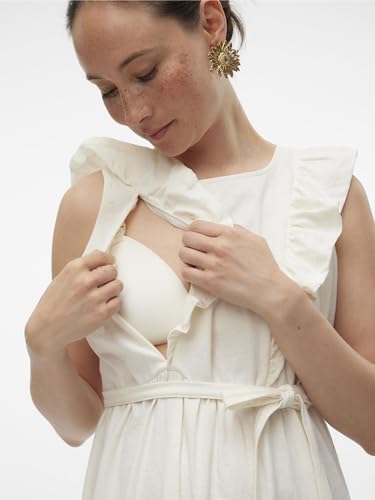 MAMALICIOUS Umstandskleid - Bequemes Schwangerschaftskleid Mit Verstellbaren Trägern