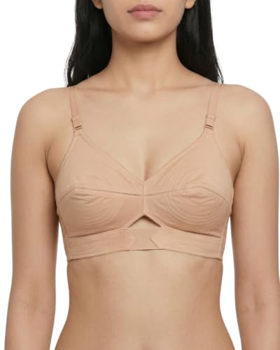 Image of Brida Kavya Xtra Soft Cotton Round Stitch Bra for Women | Full Coverage | Non-Padded | Wireless | Double Layer Support | Heavy Bust | Combo Pack | Colours May Vary