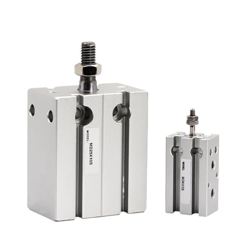 Vérin pneumatique MD25 course 25mm en aluminium pour circuits d'air comprimé - 2