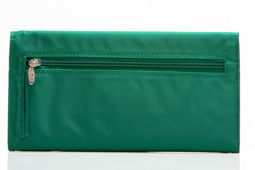 Big Skinny RFID Blocking Slimvelope Tri-Fold Checkbook, Holds Up to 40 Cards, Verdant Green2