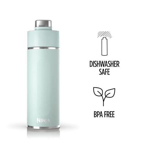 Ninja Thirsti Water Bottle and Flask 530 ML With Leak-Proof Lid, Designed For Carbonated, Hot & Cold Drinks, Ideal For Travel & Sports, Triple Insulated, Stainless Steel Bottle, Mint, DW1801EUUKMT | For Carbonated, Hot & Cold Drinks, Ideal For Travel & Sports, Triple Insulated, Stainless Steel Bottle - Image 6
