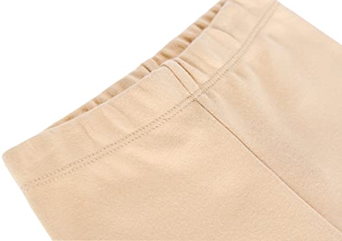 Lilax Girls' Basic Solid Full Length Cotton Soft Leggings3