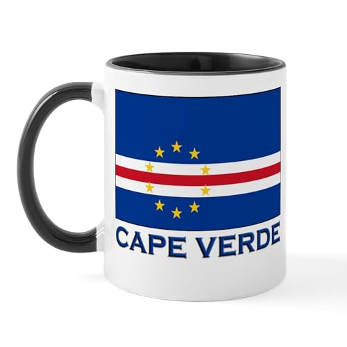 Taza de Cerámica 11 oz con Bandera de Cabo Verde miniatura 1