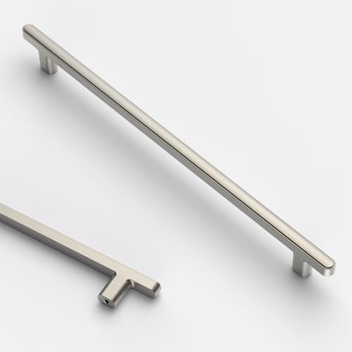 Asidrama 10 Pack 10 Inch(256mm) Brushed Satin Nickel Kitchen Cabinet Handles, Cabinet Pulls Kitchen Cabinet Hardware for Cupboard Drawer Pulls - image 1