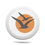 Uanvaha Seagulls Sport Disc Boho Bird Sun Sunset Flying Disc 175g Ultimate Disc Equipment for Backyard Beach Park Lawn Outdoor Sports