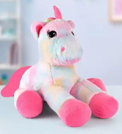 Image of Storescent Soft Toys for Kids, Stuffed Animal Plush Soft Toys for Boys and Girls | Plushie Toy (Pink Unicorn)
