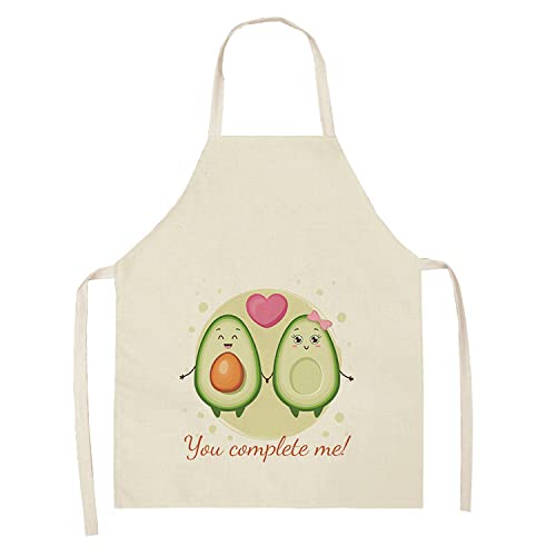 ShopINess Divertidos Delantales de Aguacate para Adultos y Niños Divertidos y Originales, Ideales para Barbacoa y Cocina Para Amantes del Aguacate Avocado Lovers