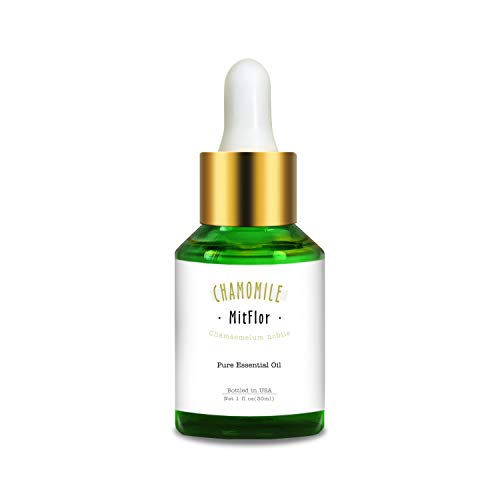 Chamomile Essential Oil, Mitflor Pure Organic Aromatherapy Therapeutic Grade Chamomile Oil Gift for Diffuser for Home Massage, 30ml