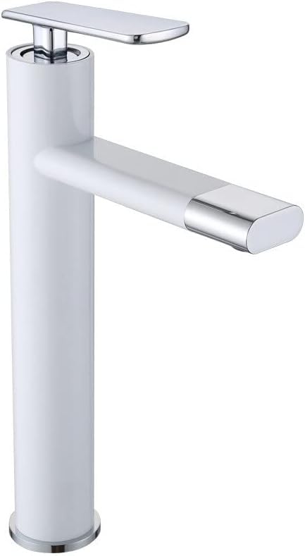 Mitigeur de lavabo anti-éclaboussures à rotule orientable pour vasque