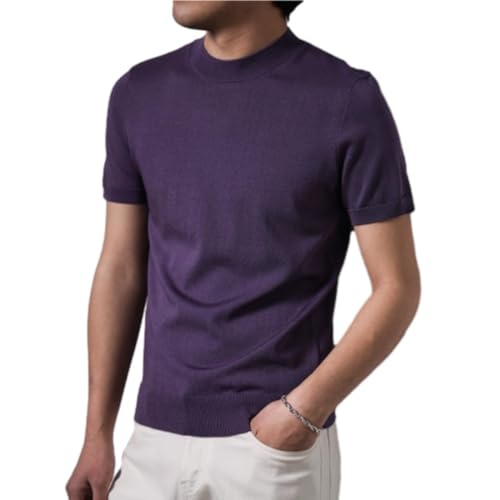 Polo homme à manches courtes tricoté rétro casual chic