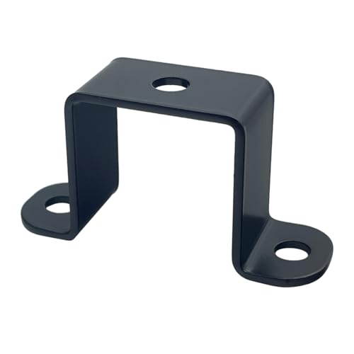 Image of 6 PCS 1.5x1.5 inch Square Pipe Tube Strap Clamps,1.5 inch metal u shaped bracket, steel u clamp bracket for mounting,Black