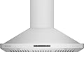 Empava Ducted/Ductless Wall Mount Range Hood 30 Inch, Kitchen Exhaust Stove Vent with Sealed Aluminum Motor Touch & Remote Control, 3-Speed, 500 CFM, Stainless Steel (Charcoal-Filter Sold Separately)
