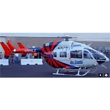 Yellow ADAC ARF 800 EC-145 T1 RC Helicopter Fuselage 800 Size V1 Kit Version