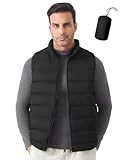 DEESTE Chaleco para Hombre, Chaleco de Otoño e Invierno, Chalecos Casuales para Hombre es Ligera, Cálida y Plegable...