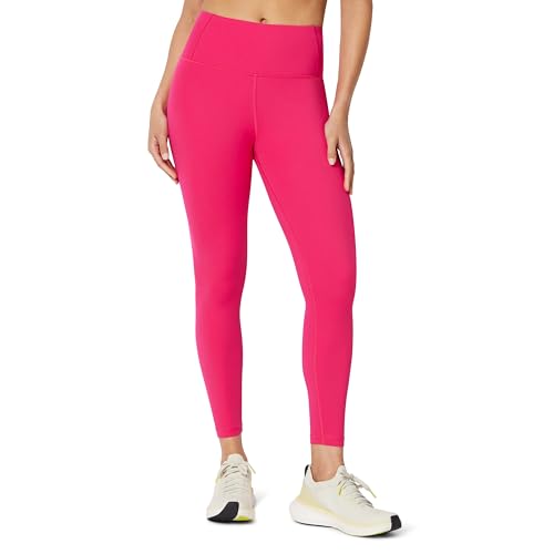 Amazon Essentials Womens Womens Power Sculpt High Rise 7/8 Workout Length Legging with 25 Inseam Hot Pink Medium