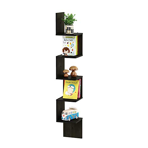 Furinno-Rossi-Wall-Mount-Floating-Corner-Shelf-5-Tier-Square-Espresso