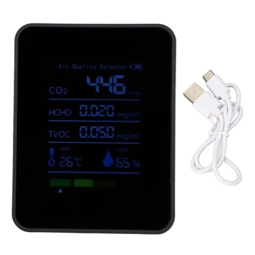 5 in 1 CO2 Detektor HCHO TVOC Temperatur Feuchtigkeit Meter Luft...