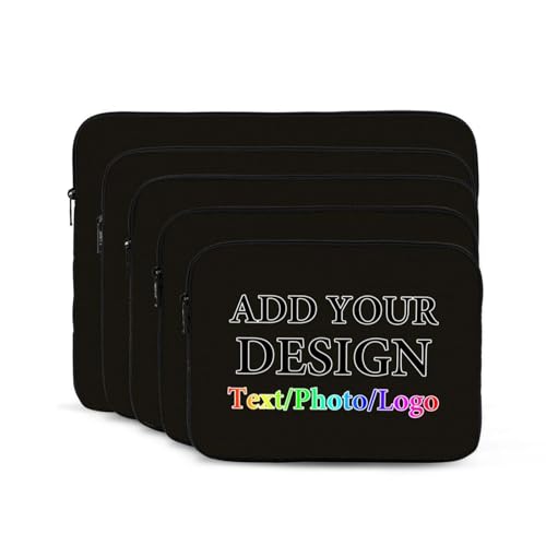 Maletín personalizado para laptop 10 pulgadas negro miniatura 2