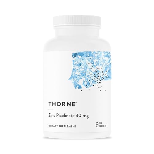 THORNE - Zinc Picolinate 30 mg - Well-Absorbed Zinc Supplement for Growth and Immune Function* - 180 Capsules