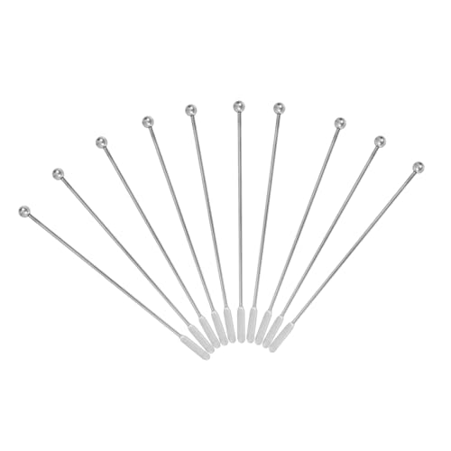 Gogogmee Spiral Bar Spoon Stirrer 10pcs Stainless Steel Mixing Spoon for Cocktails Bar Family Easy to Cle