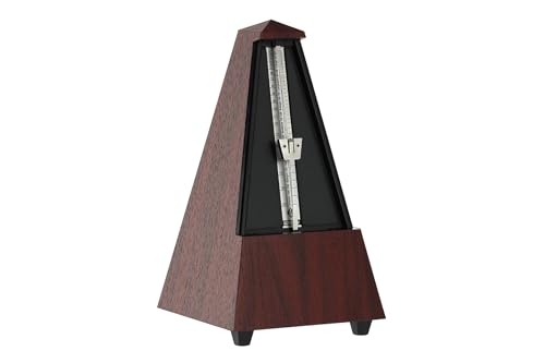 Wittner 903330 Plastic Casing Metronome with Bell, Mahogany Grain