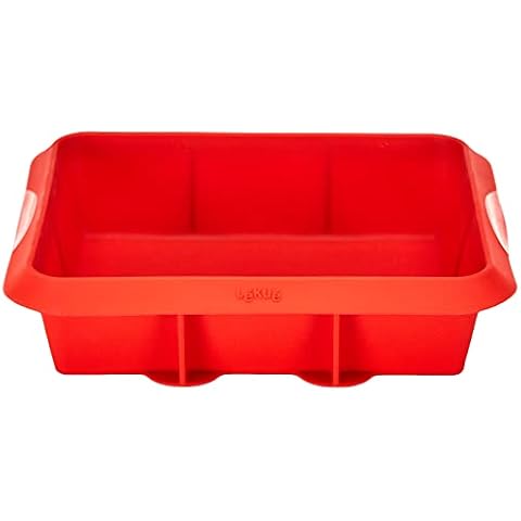 Lékué Lasagna Rojo Silicona Platino Cover