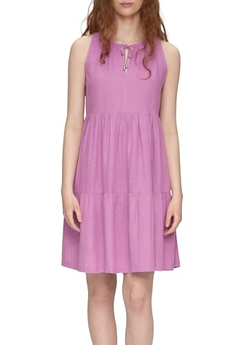 Robe en lin mélangé vêtement d'été léger pour femme style décontracté