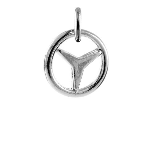 Preisvergleich Produktbild TheCharmWorks Anhänger aus Sterlingsilber, Auto-Lenkrad, Charme