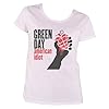 Band Monkey Green Day Ladies T-Shirt American Idiot White (Large) #2