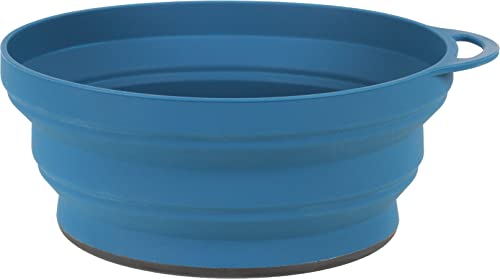 Lifeventure Silicone Ellipse Bol Pliable et Portable pour Camping, Voyage et extérieur – Bleu Marine