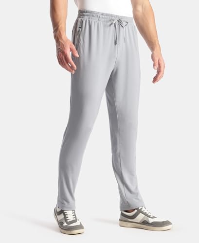 Image of Jockey SP16 Men Soft Touch Microfiber Elastane Stretch Active Wear Trackpant with Side Pockets and StayFresh Treatment
