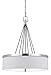Cal Lighting FX-3642-3 Transitional Three Light Chandelier in Pewter, Nickel, Silver Finish, 21.00 inches