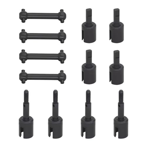 Arbre d'entraînement Tamiya TT01 TT02 en acier trempé avec coupelles de différentiel pour RC 1/10