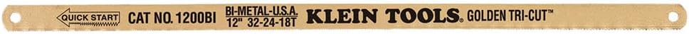 Klein Tools 1200BI Golden Tri-Cut Blades, Made in USA, 100-Pack