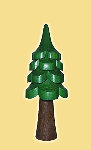 Sapin de Noël en bois vert de 25 cm pour illuminer votre table de fête en famille